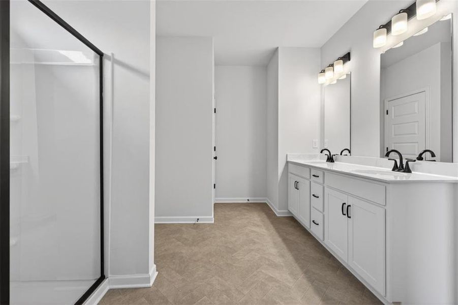 Furnished interior view inside a new home in Allen Manor, Hoschton (Image 9).