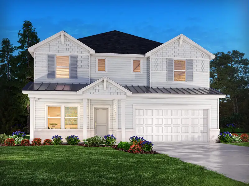 Front exterior of a new home in Shiloh Valley, Piedmont, SC, highlighting curb appeal (Image 1). Front exterior of a new home in Shiloh Valley, Piedmont, SC, highlighting curb appeal (Image 1).
