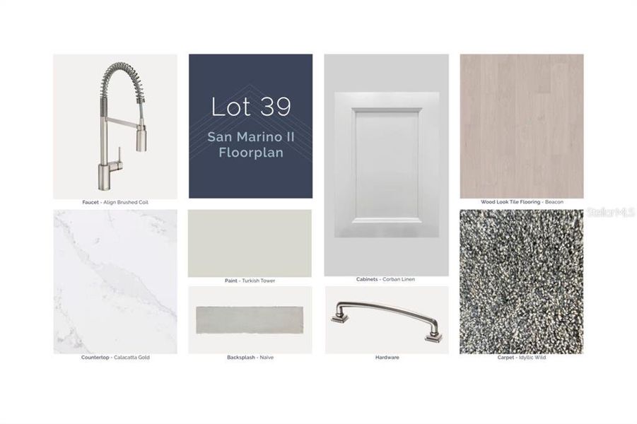 Sample of building materials used in homes in Solace at Corner Lake, Orlando (Image 6).