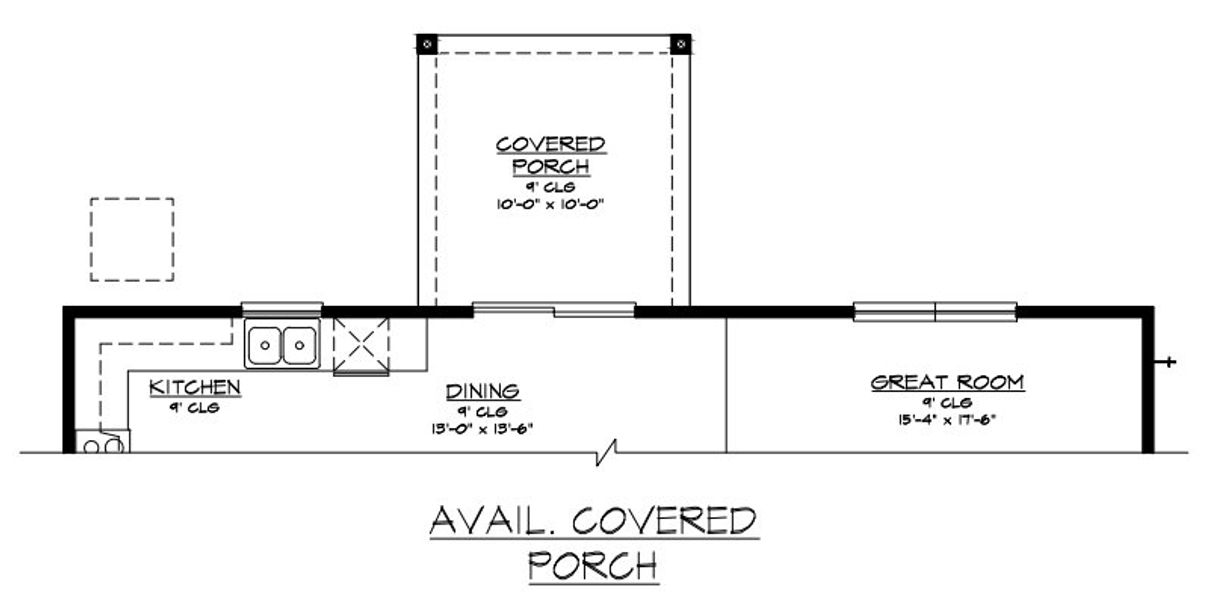 Optional Covered Back Porch