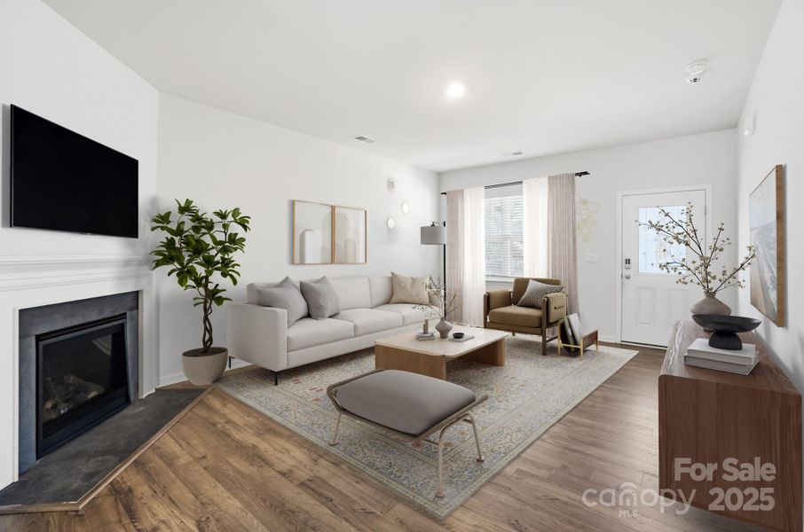 Living Room Virtually Staged Living Room Virtually Staged