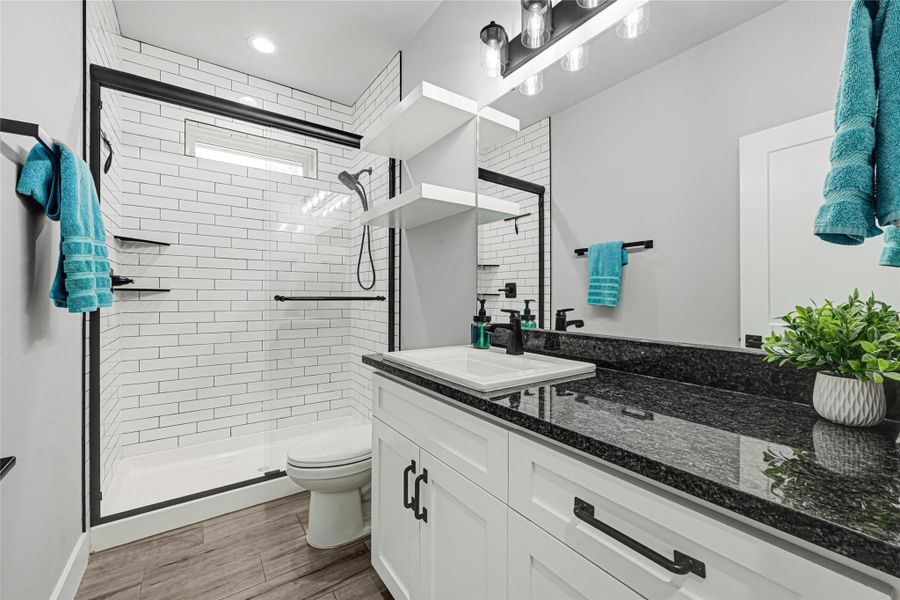 Full Bathroom with walk-in Shower