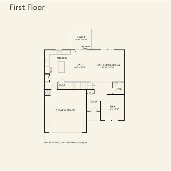 2D floor plan layout of this home in Avery Ridge, Gainesville, GA (Image 4). 2D floor plan layout of this home in Avery Ridge, Gainesville, GA (Image 4).