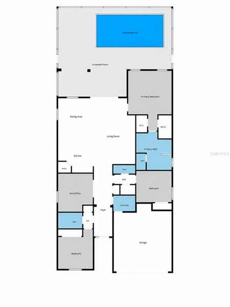 2D floor plan layout of this home in , Lakewood Ranch, FL (Image 5).