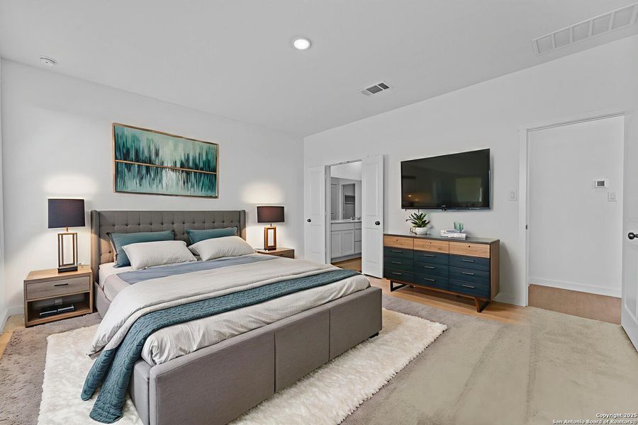 Furnished interior view inside a new home in Hidden Trails: Coastline Collection, Bulverde (Image 13).