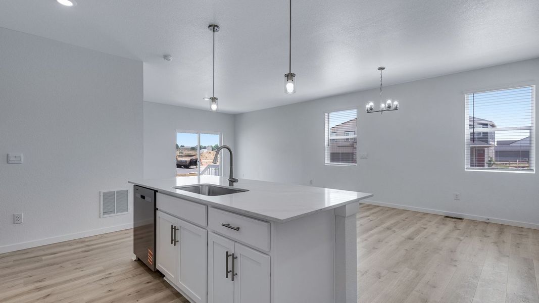 Furnished interior view inside a new home in Prairie Song, Windsor (Image 6).