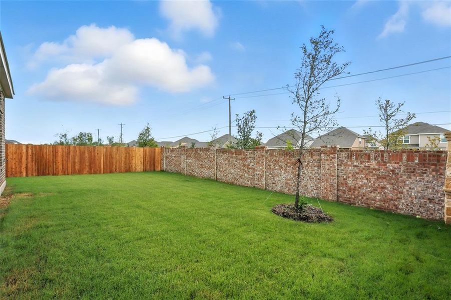 View of fenced backyard View of fenced backyard