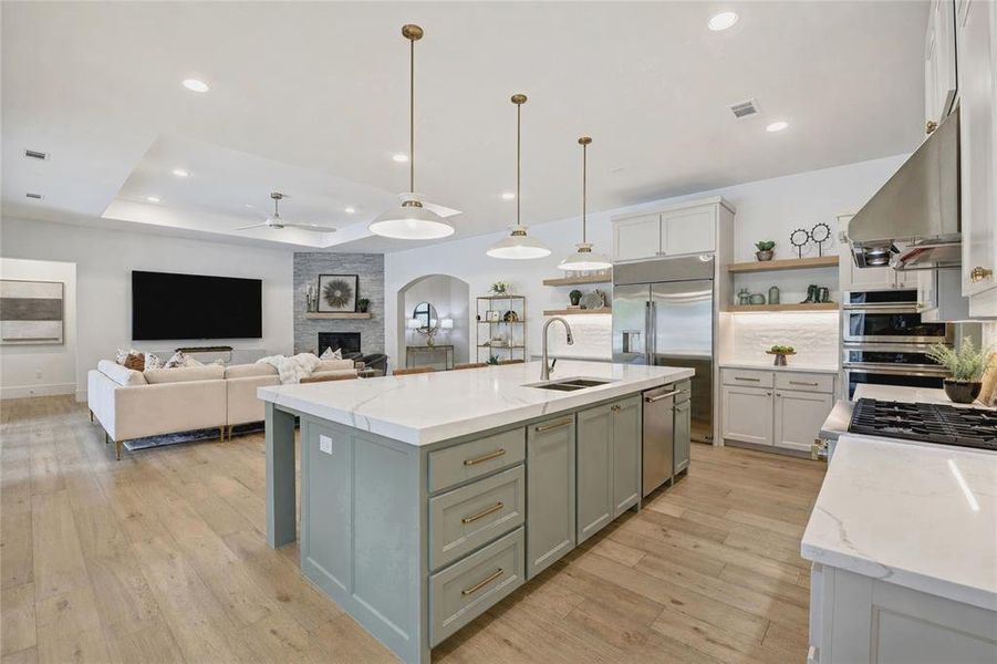 Furnished interior view inside a new home in , Colleyville (Image 34).