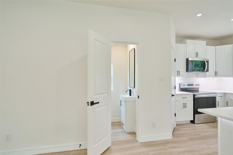 Half Bath by kitchen