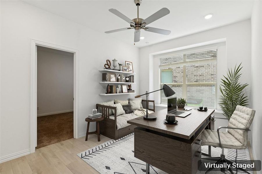 Furnished interior view inside a new home in Northlake Estates: Brookstone Collection, Little Elm (Image 6).