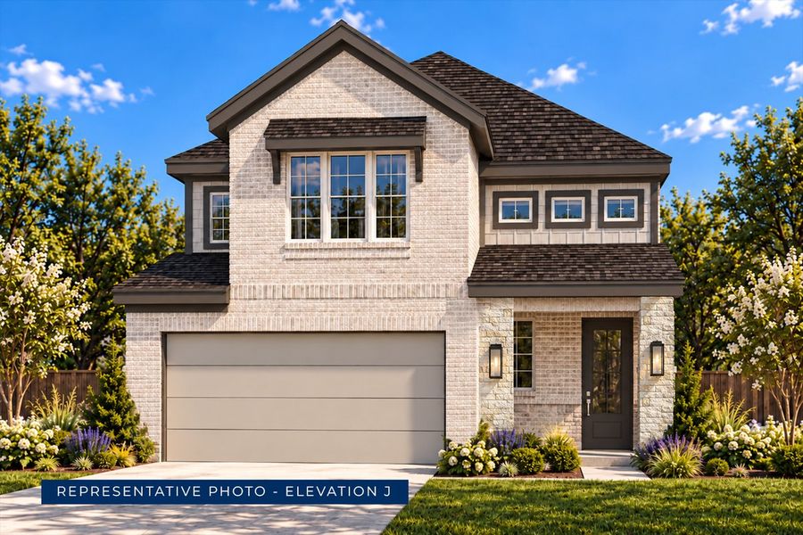 Representative exterior photo of a completed home built from the Jackson F by First Texas Homes in Oaklawn, Van Alstyne, TX (Image 16).