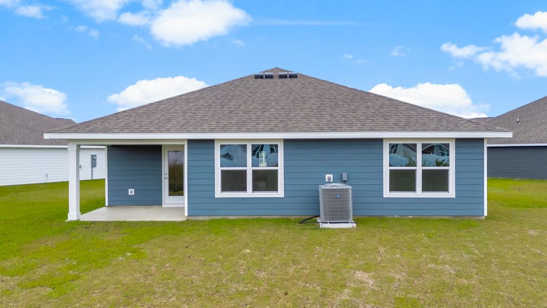 Representative exterior photo of a completed home built from the The Cali by D.R. Horton in Liberty, Panama City, FL (Image 25).