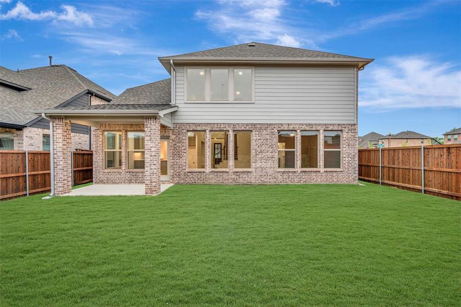 Exterior details and patio area of a home in Vintage Village, Argyle (Image 3).