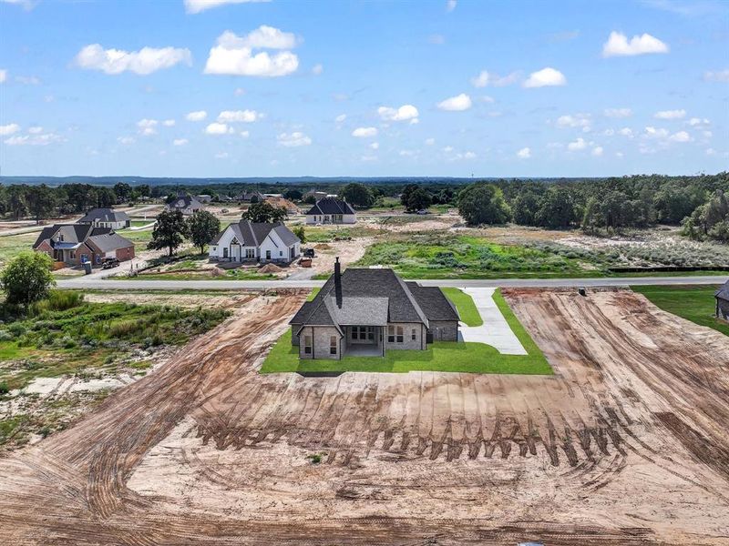 Aerial view of residential area Aerial view of residential area