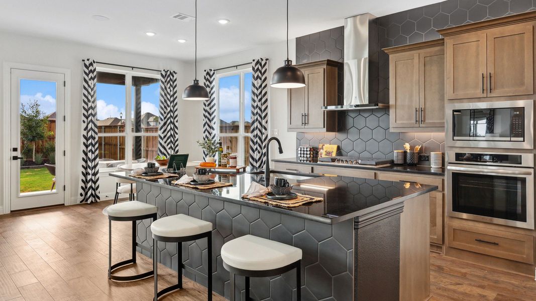 Representative furnished interior of a home built from the Cornell by Brightland Homes in Green Meadows Premier, Celina (Image 12).