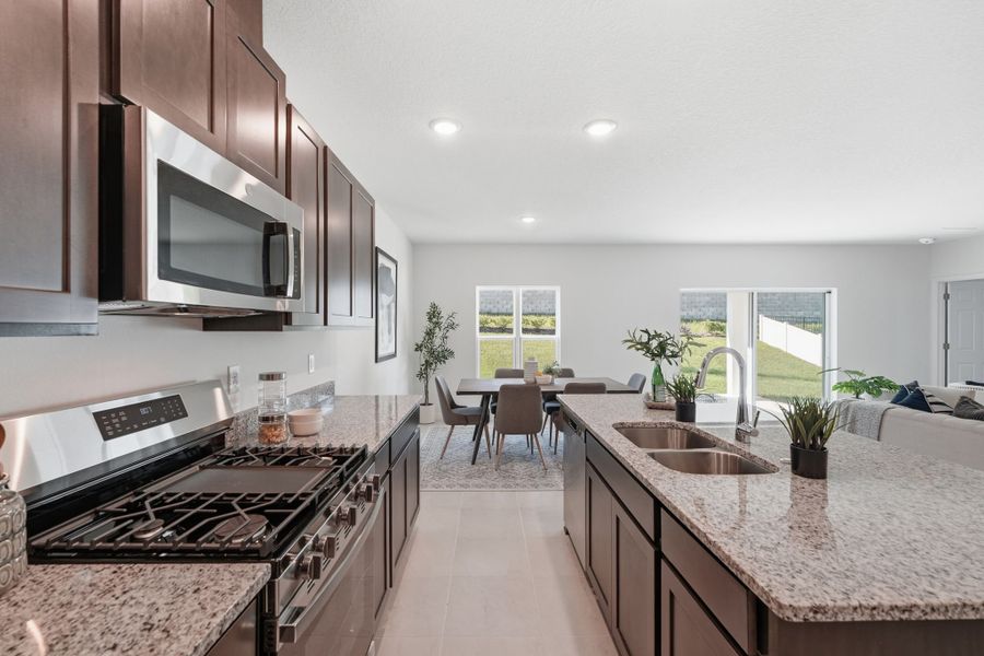 Furnished interior view inside a new home in Eagletail Landings, Howey-in-the-Hills (Image 7).
