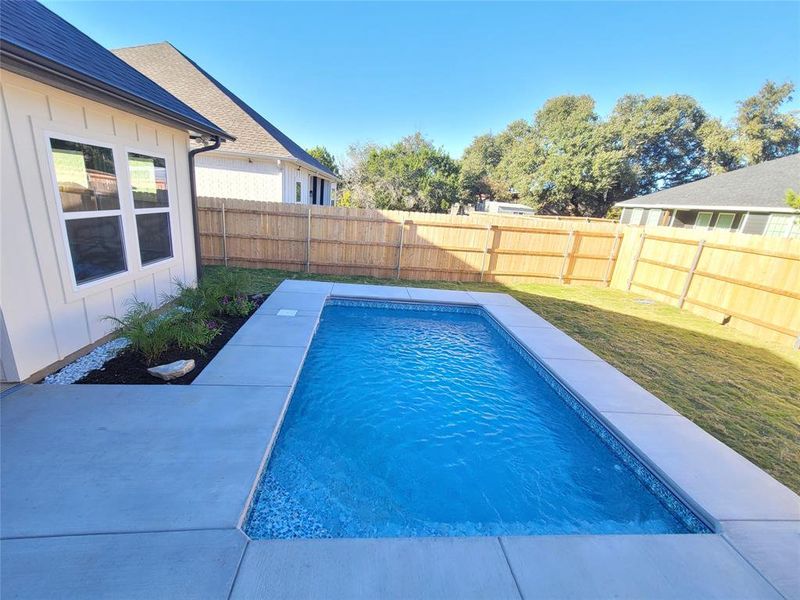 Plunge Pool to enjoy and have fun on those Texas Hot Summer Days too cool off!!!
