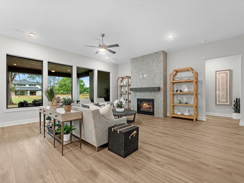 Furnished interior view inside a new home in , Fulshear (Image 12).