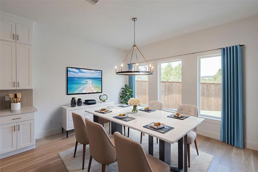 Furnished interior view inside a new home in , Haslet (Image 3).
