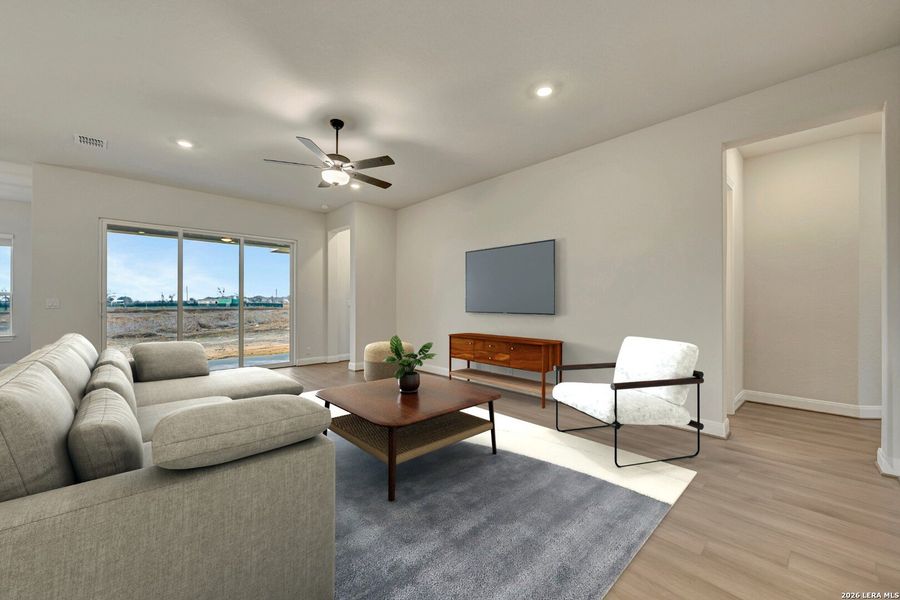 Furnished interior view inside a new home in Megans Landing – Half-Acre Homesites, Castroville (Image 15).