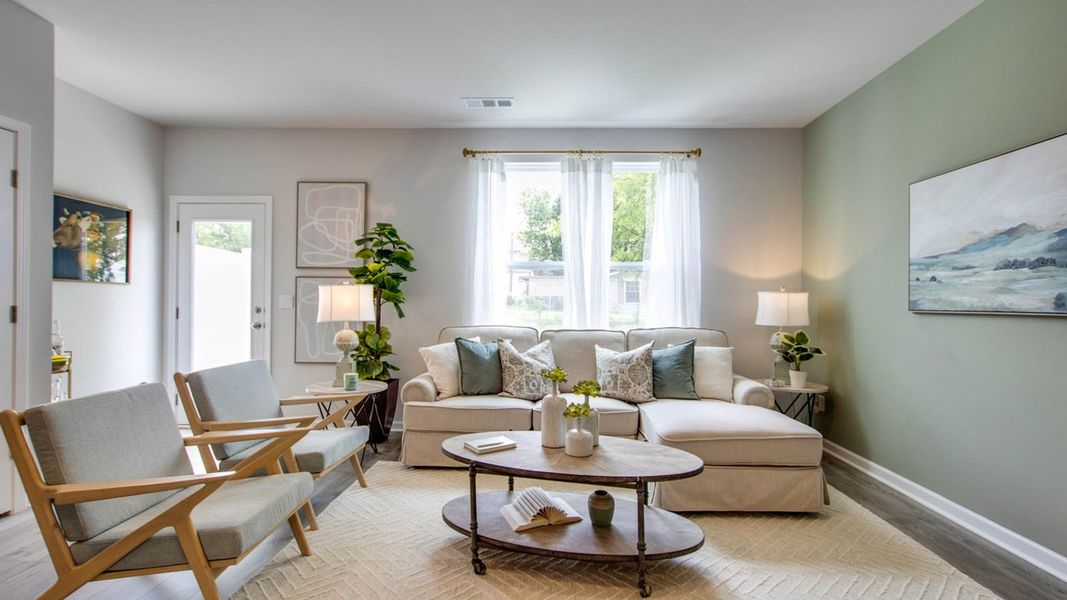 Representative furnished interior of a home built from the MEDFORD by D.R. Horton in Campbell Place, Lebanon (Image 13).