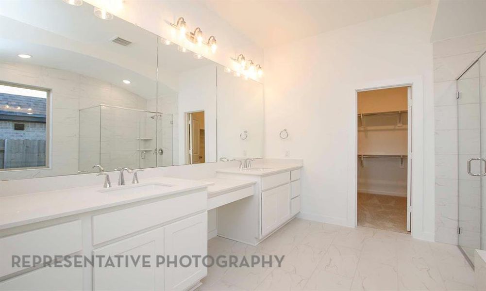 Furnished interior view inside a new home in Star Trail, Prosper (Image 7).