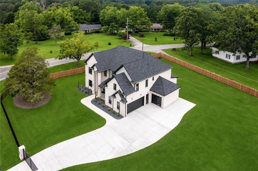 Front exterior of a new home in , Grayson, GA, highlighting curb appeal (Image 30).