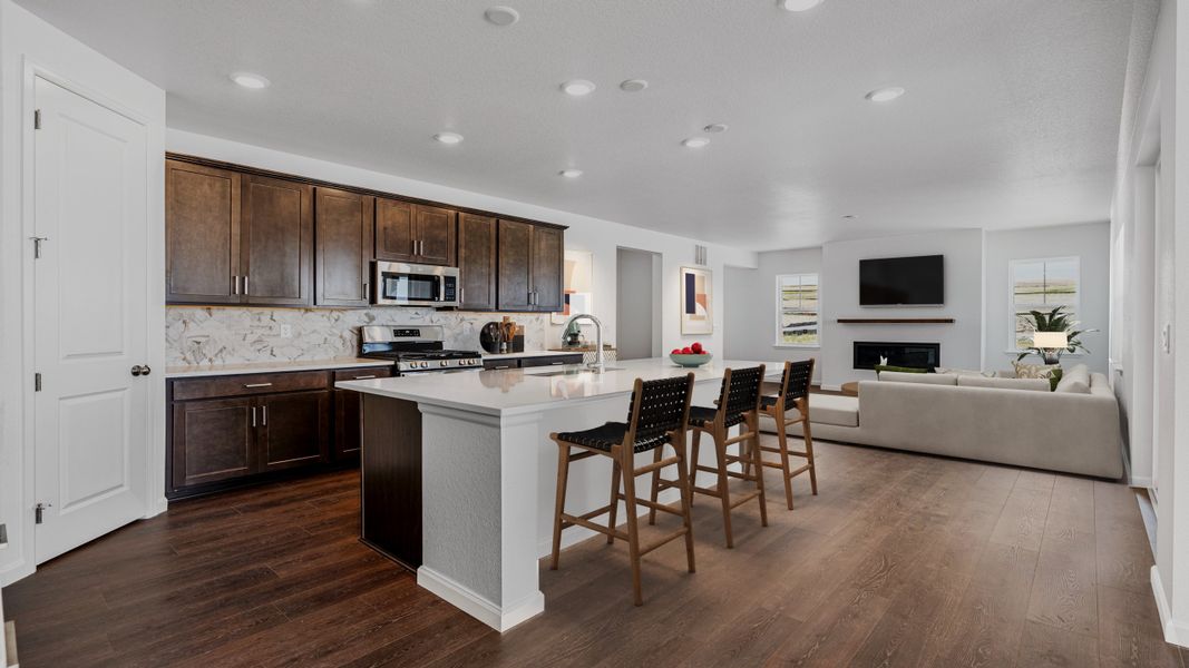 Furnished interior view inside a new home in Sterling Ranch Ascent Village, Littleton (Image 11).