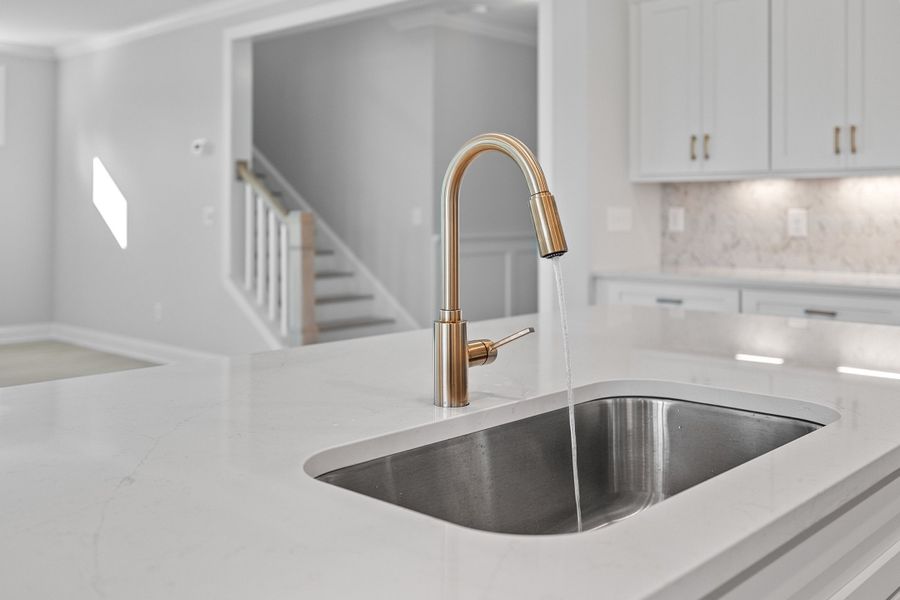 Representative interior finishes for a home built from the The Hampton by RobuckHomes in Baylee Ridge, Selma (Image 111).