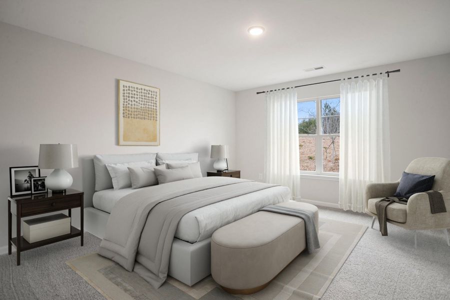 Furnished interior view inside a new home in Chandler Ridge, McLeansville (Image 6). Furnished interior view inside a new home in Chandler Ridge, McLeansville (Image 6).