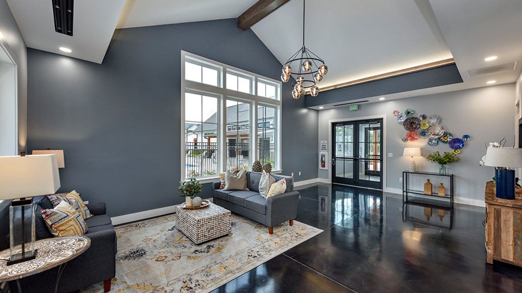 Furnished interior view inside a new home in Bridgeberry, Holly Springs (Image 17).