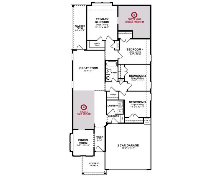2D floor plan layout for the Quintera by Beazer Homes in Madeley Creek Preserve, Conroe, TX (Image 4). 2D floor plan layout for the Quintera by Beazer Homes in Madeley Creek Preserve, Conroe, TX (Image 4).