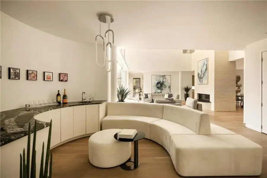 Furnished interior view inside a new home in , Atlanta (Image 15).