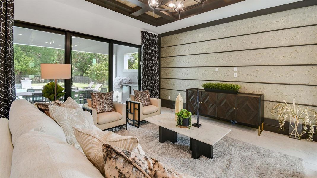 Furnished interior view inside a new home in Artistry Palm Beach, Palm Beach (Image 37).