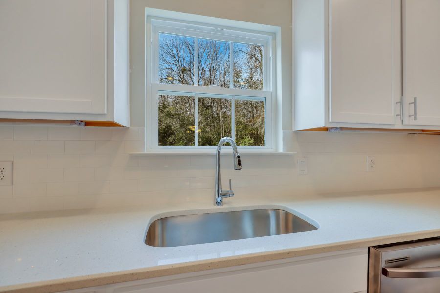Kitchen sink and window of Nantucket plan Kitchen sink and window of Nantucket plan