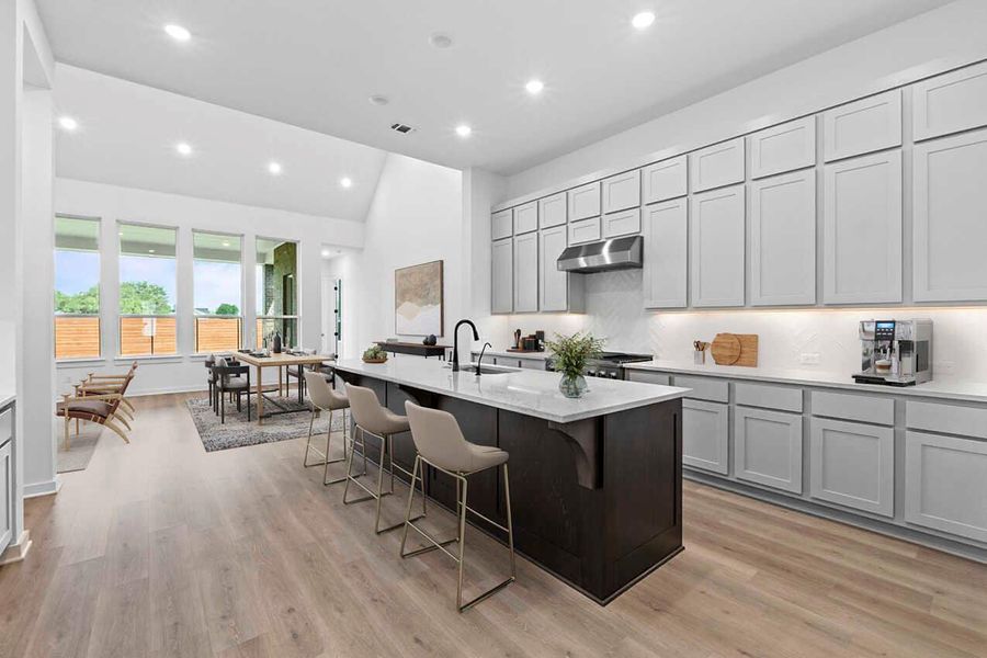 Furnished interior view inside a new home in Broken Oak, Georgetown (Image 2). Furnished interior view inside a new home in Broken Oak, Georgetown (Image 2).