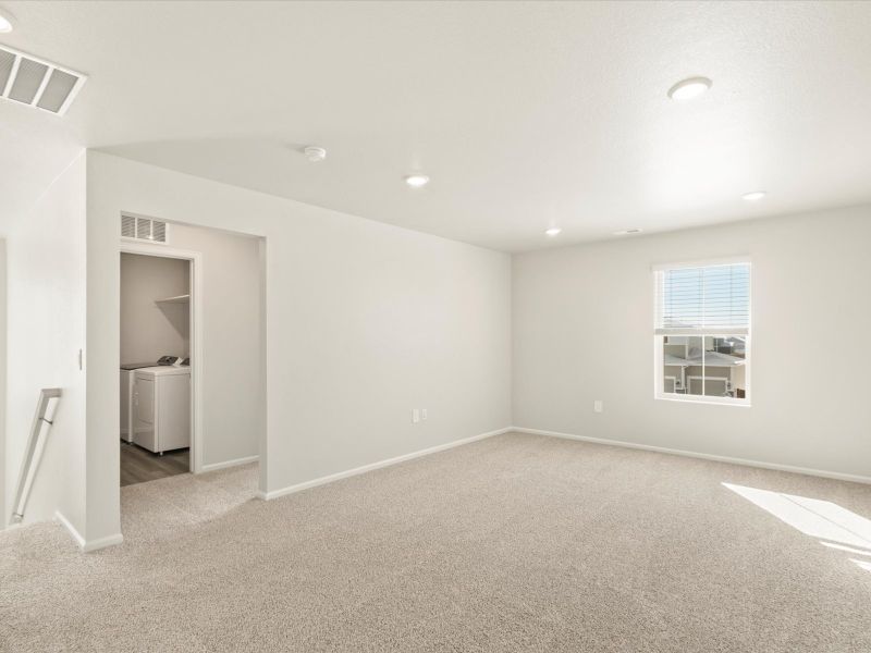 The Chatfield floorplan interior image taken at a Meritage Homes community in Northern Colorado.