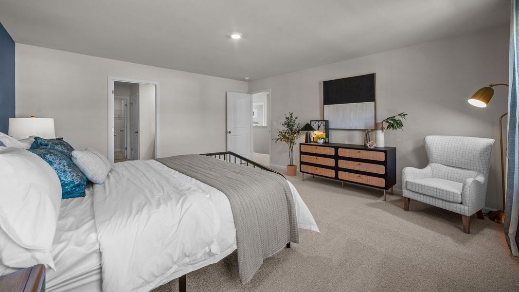 Furnished interior view inside a new home in Bedford Place, Wilson (Image 21). Furnished interior view inside a new home in Bedford Place, Wilson (Image 21).