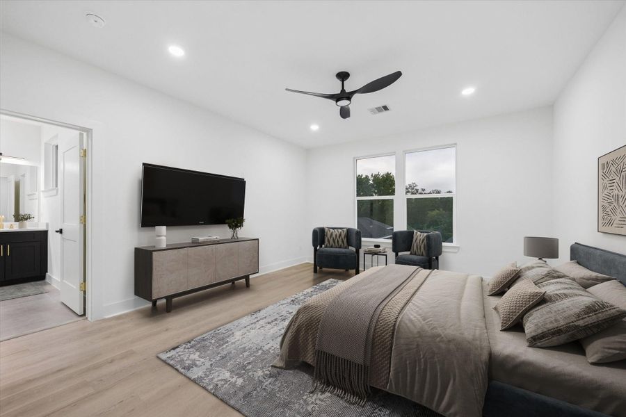 Furnished interior view inside a new home in , Houston (Image 14). Furnished interior view inside a new home in , Houston (Image 14).