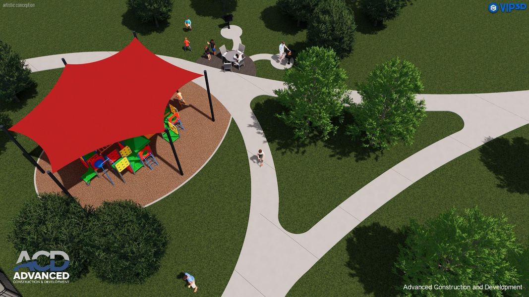 Let the kids play and explore at the community playground! Let the kids play and explore at the community playground!