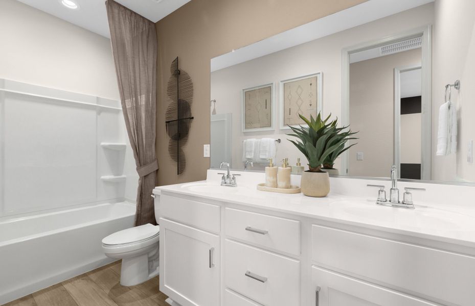 Representative furnished interior of a home built from the Lantana by Pulte Homes in Festival Foothills, Buckeye (Image 5).