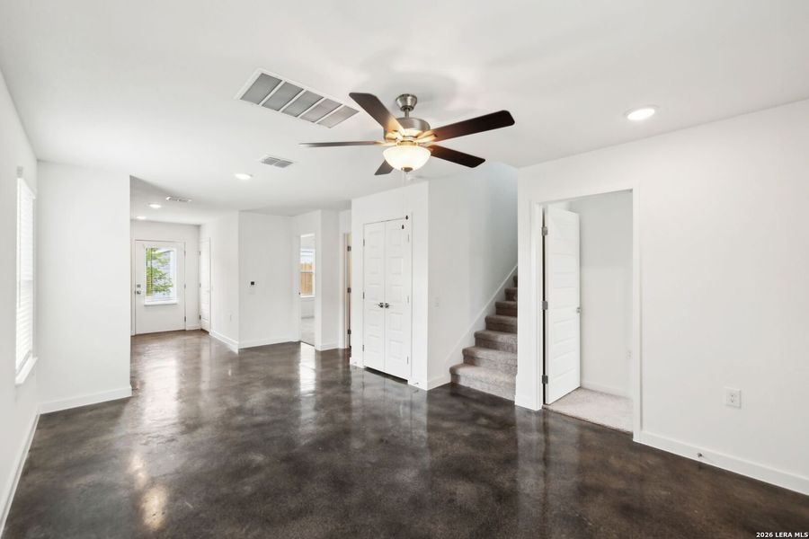 Spacious, unfurnished interior of a new home in , San Antonio (Image 8). Spacious, unfurnished interior of a new home in , San Antonio (Image 8).