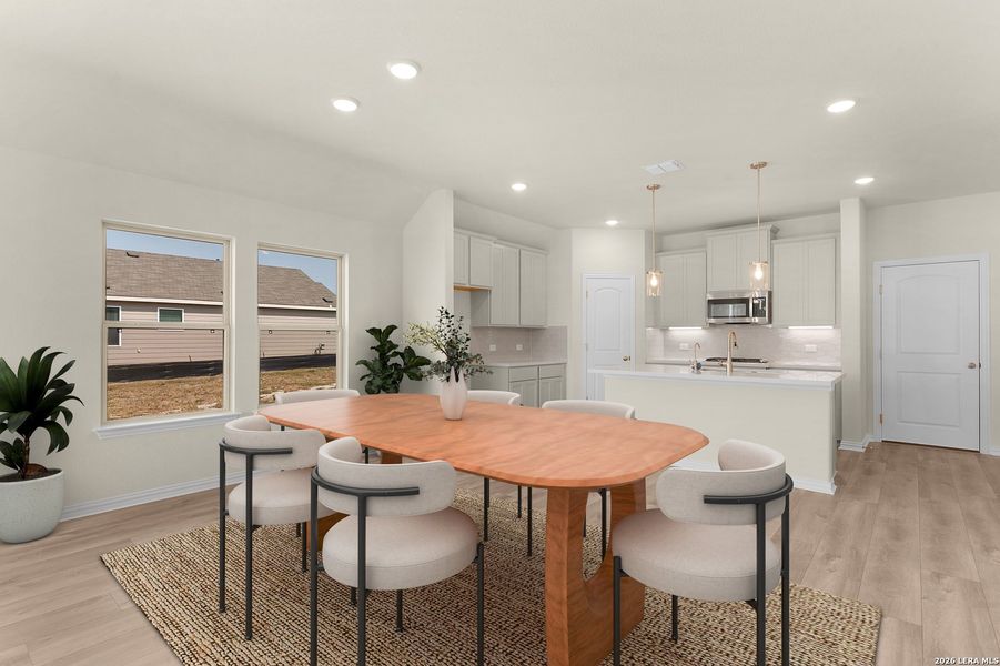 Furnished interior view inside a new home in Prairie Green, Converse (Image 15).