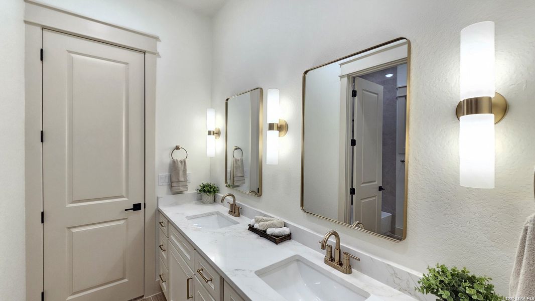Furnished interior view inside a new home in , Adkins (Image 46).