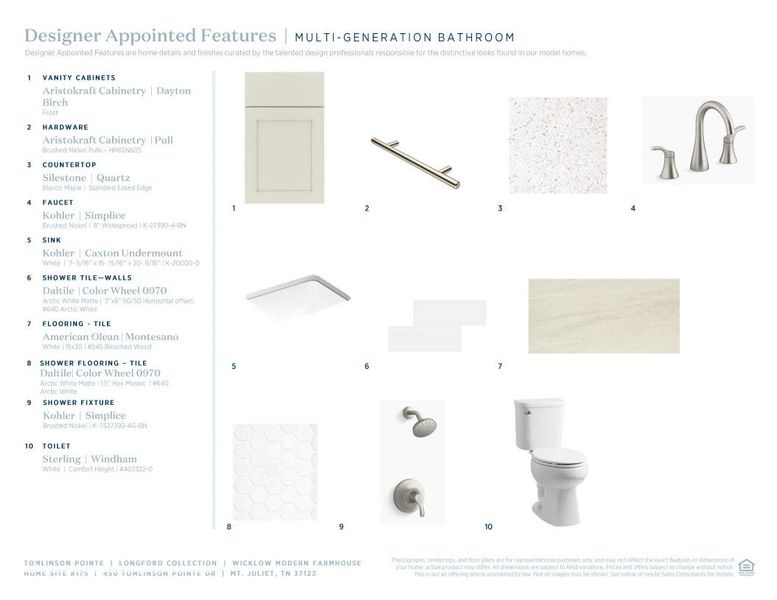 Sample of building materials used in homes in Tomlinson Pointe - Longford Collection, Mount Juliet (Image 11).
