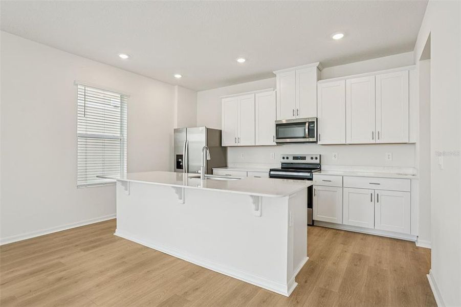 Furnished interior view inside a new home in The Meadow at Crossprairie Bungalows, St. Cloud (Image 3).