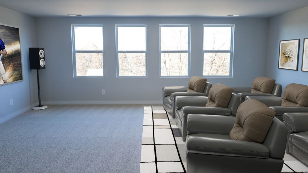 Representative furnished interior of a home built from the TISDALE by D.R. Horton in Harvest Point, Spring Hill (Image 16).