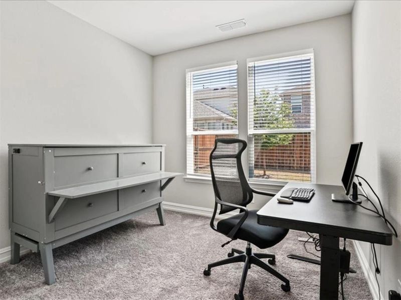 Overnight guests will love not having to climb stairs. You’ll love the extra flexibility, or make it a home office. Overnight guests will love not having to climb stairs. You’ll love the extra flexibility, or make it a home office.