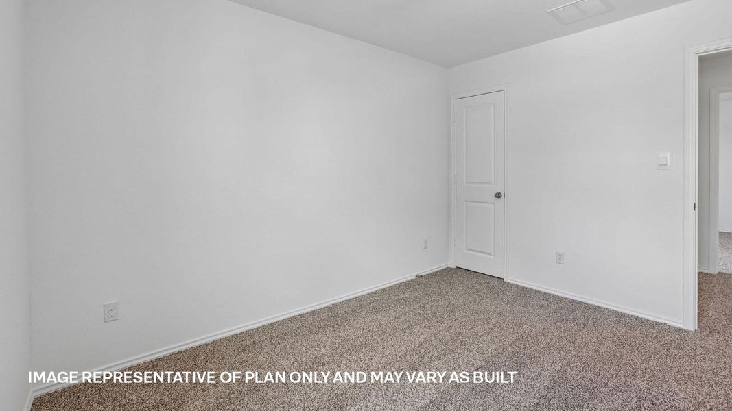 Representative unfurnished interior of a home built from the The Kendall by D.R. Horton in Valverde, Bastrop (Image 39).