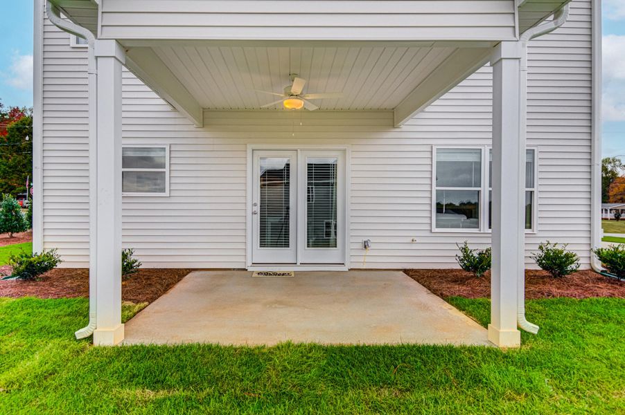 Exterior details and patio area of a home in , Summerville (Image 3).